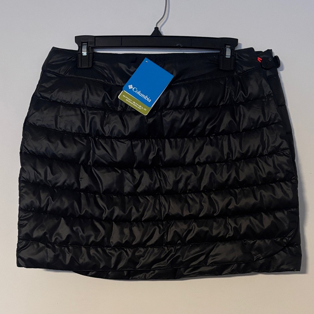 Girl’s Columbia Alpine Glow Black Puffer Kids Skirt   Sz. XL